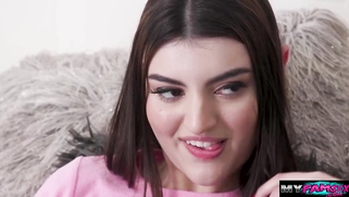 Stepdad grabs opportunity to fuck stepdaughters ass