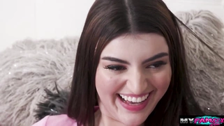 Stepdad grabs opportunity to fuck stepdaughters ass