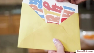 MILF blonde licks and puts dildo inside stepdaughter