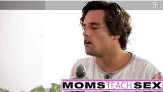 Cheating wife seduces teen and stepson