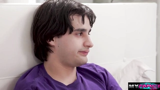 MILF stepmom letting stepson rub her wet pussy