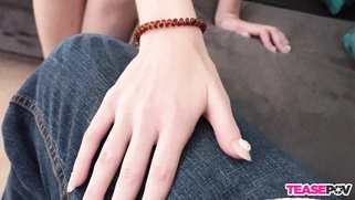 POV When I got a blowjob from Teen 18 Della Cate