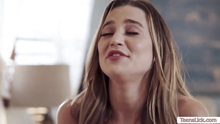 Taking a nap with my teen babysitter on the bed