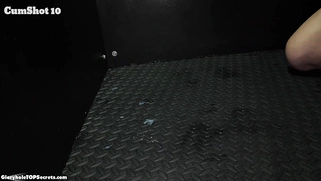 Yeah, you go and lick that cum off the floor!