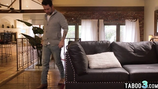 Latina pet herself and serving stepdad