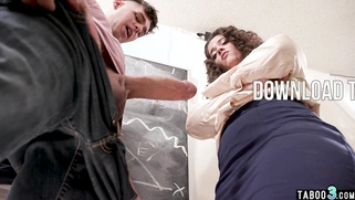 MILF teacher giving a dirty anal lesson