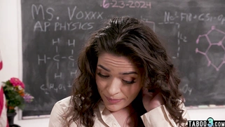 MILF teacher giving a dirty anal lesson