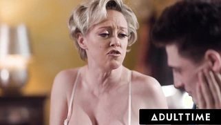 Dee Williams' Stepson Can't Take His Eyes Off His Stepmother's Big Tits!