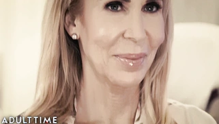 Elegant mature Erica Lauren seduces a young stud