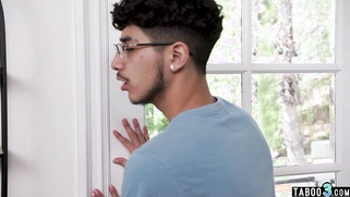 Naughty blonde MILF teaching son in law