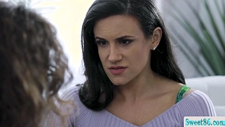 Pleasing my angry stepmom by sitting on her face