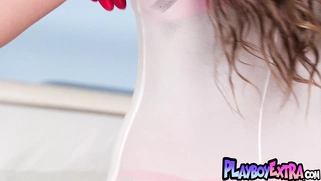 Teen nurse taking off her slutty uniform