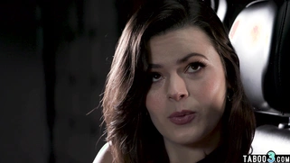 Hairy brunette hottie begging for anal