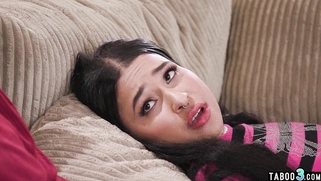 Anal lover ebony teen  seducing BFs mate