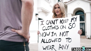 Naive teen accepting a dudes noble offer