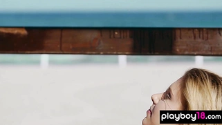 Naked teen Emily showed her playful side