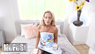 Petite Teen Mylene Monroe Rides Her Savior's Hard Cock and Gets Covered in It cum