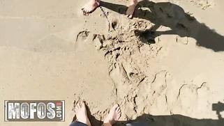 Busty Hottie Molly Pills Builds a Tent on the Beach and Fucks Conor's Pills