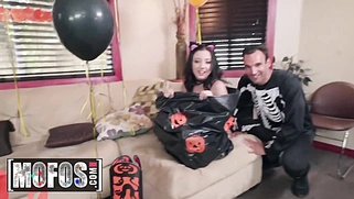 Sexy Little Kitty Selena Stone Gets Stretched By A Big Treat