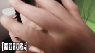 Alice Moore Rides Her Bike Without Panties And Shows Charles Dere Her Pierced Nipples