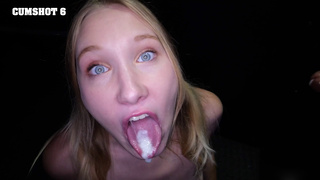 The cum matches your blue eyes, McKenna!