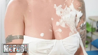 Lumi Ray Reads Her Book, But Van Wylde Wants To Play With Wipe Cream Until They Get Horny