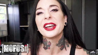 Stunning Tattooed Babe Joanna Angel Gets Fucked Hard and Squirts All Over Her Body