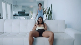 I caught my slut babysitter touching her self