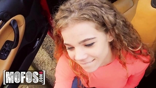 Horny Teen Sabrina Spice Pulls Over for a Cock