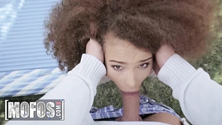 Cecilia Lyon holds a yard sale of her old things, but ends up giving away her pussy to Peter Green