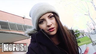 Brunette Teen Rebecca Volpetti Rides Erik Everhard’s Big Dick In Public