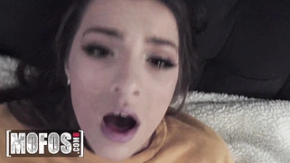 Spoiled teen Sophie Reyes sucks cock for money