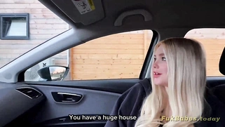 Busty Blonde Beauty Teen In Leggings Fucked