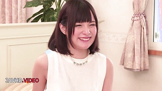 Steamy Japanese babe Mihono enjoys double penetration in her holes