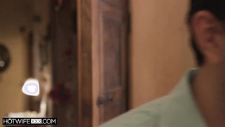 Double Cumshot on a Blonde Cheater—Chubby MILF with a Big Ass