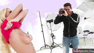 Blonde With Big BooBs Riley Evans Gets A Hard Fuck During Photo Session