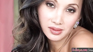 Slutty Asian MILF Katsuni Masturbates By Fingering Her Pussy And Ass Hole