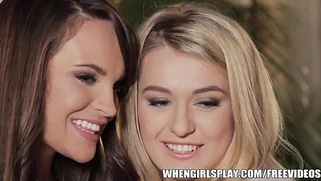 Stunning blonde eaten out