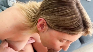 Big Natural Tits Blonde Stepdaughter Punished For Laziness