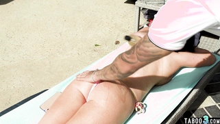 MILF housewife fucked by the pool guy