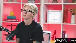 Blonde Ocatvi pleasuring her hairy pussy