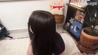 Cute Busty Stepdaughter Sucks Stepdad At Work