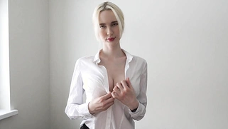 Hot Busty Blonde Stepmother Secretary Screwed Before Work