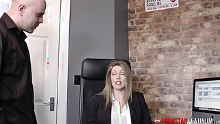 Hot MILF Boss Holly Kiss Fucked In Office