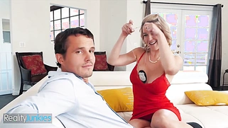 Step son Watches Milf Kit Mercer Fuck cop