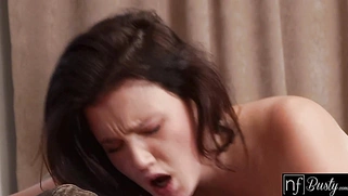 Big Tit Brunette Queenlin Teases BF For Hot BJ and Fuck