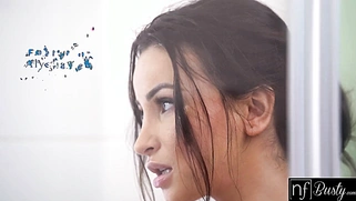Sensual Shower Seduction By Big Breasted Babe Alyssia Kent