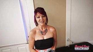Petite Redhead Cathrine Messy Oral Tease Thirsty Swallow!