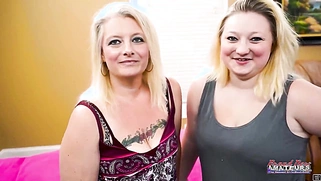 Cute MILF Emily And Coed Faiths Hope Get Pounded And Jizzed!