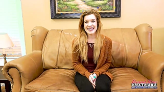 Lusty Ginger Keaton Finger Fucks Her Twat To Give A Deep BJ!